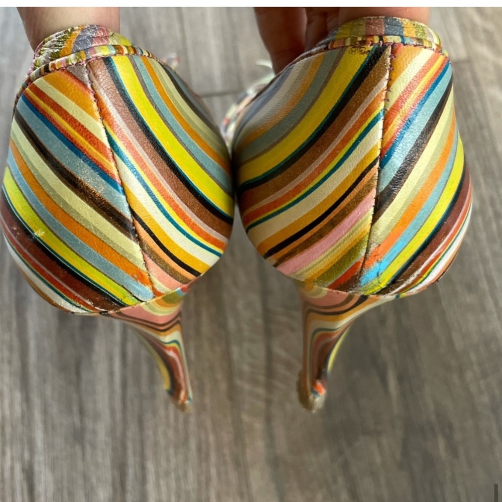 Paul Smith Swirl Striped Vintage Pumps | 41 - Picture 10 of 13